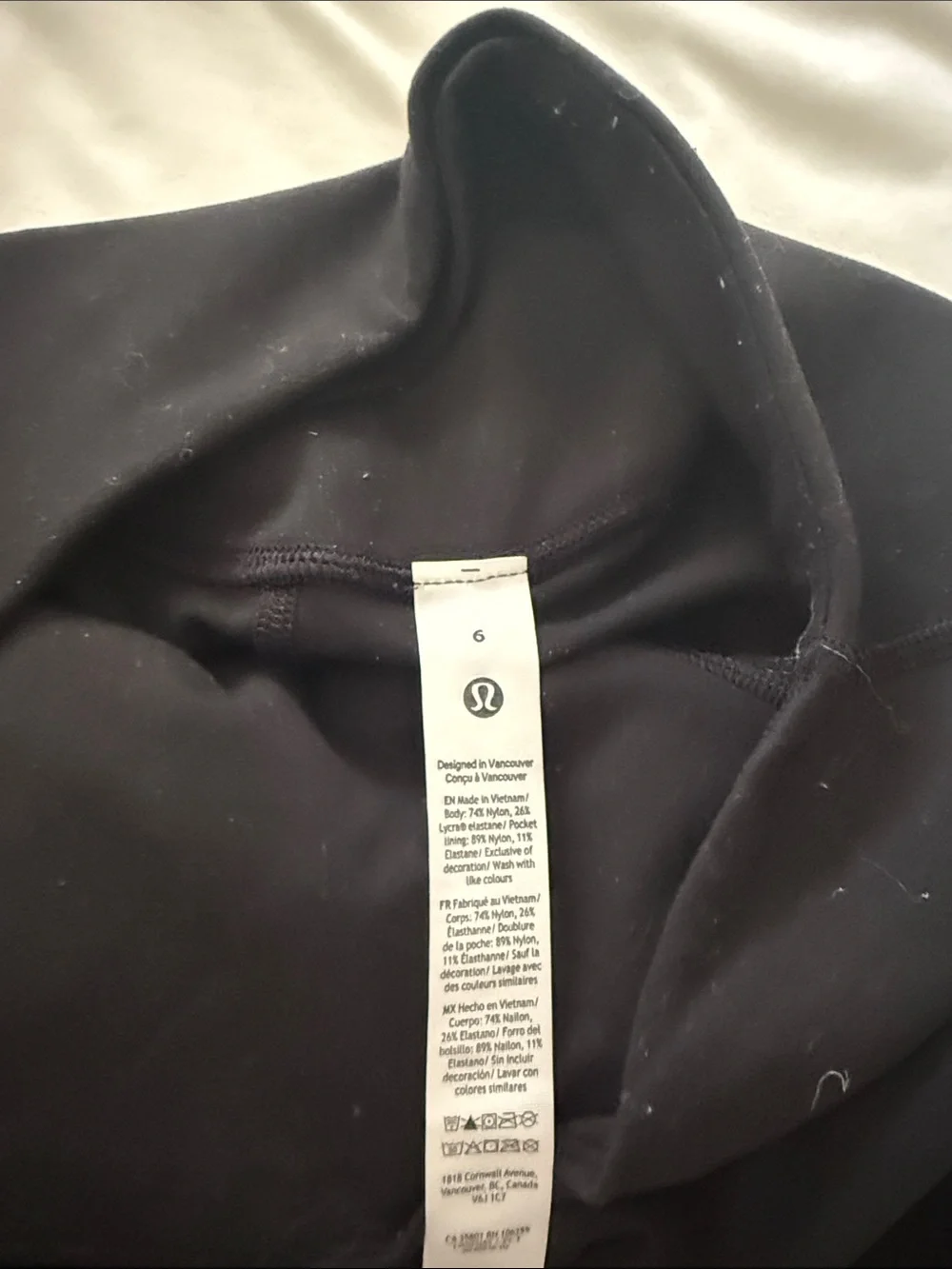 Lululemon Black High-Rise Stretch Leggings - Women Pants